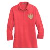 Ladies 3/4 Sleeve Meridian Cotton Blend Polo Thumbnail