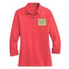 Ladies 3/4 Sleeve Meridian Cotton Blend Polo Thumbnail