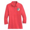 Ladies 3/4 Sleeve Meridian Cotton Blend Polo Thumbnail