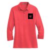 Ladies 3/4 Sleeve Meridian Cotton Blend Polo Thumbnail