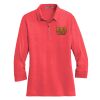 Ladies 3/4 Sleeve Meridian Cotton Blend Polo Thumbnail