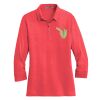 Ladies 3/4 Sleeve Meridian Cotton Blend Polo Thumbnail