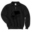 Super Sweats ® NuBlend ® 1/4 Zip Sweatshirt with Cadet Collar Thumbnail