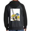 Raglan Colorblock Full Zip Hooded Fleece Jacket Thumbnail