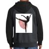 Raglan Colorblock Full Zip Hooded Fleece Jacket Thumbnail