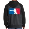 Raglan Colorblock Full Zip Hooded Fleece Jacket Thumbnail