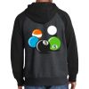 Raglan Colorblock Full Zip Hooded Fleece Jacket Thumbnail