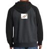 Raglan Colorblock Full Zip Hooded Fleece Jacket Thumbnail