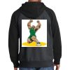 Raglan Colorblock Full Zip Hooded Fleece Jacket Thumbnail