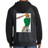 Raglan Colorblock Full Zip Hooded Fleece Jacket Thumbnail