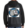 Raglan Colorblock Full Zip Hooded Fleece Jacket Thumbnail