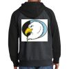 Raglan Colorblock Full Zip Hooded Fleece Jacket Thumbnail