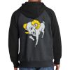 Raglan Colorblock Full Zip Hooded Fleece Jacket Thumbnail