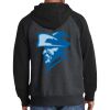 Raglan Colorblock Full Zip Hooded Fleece Jacket Thumbnail