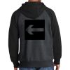 Raglan Colorblock Full Zip Hooded Fleece Jacket Thumbnail