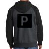 Raglan Colorblock Full Zip Hooded Fleece Jacket Thumbnail