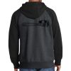 Raglan Colorblock Full Zip Hooded Fleece Jacket Thumbnail