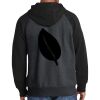 Raglan Colorblock Full Zip Hooded Fleece Jacket Thumbnail