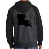 Raglan Colorblock Full Zip Hooded Fleece Jacket Thumbnail