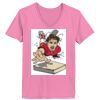 Ladies ComfortSoft ® V Neck Tee Thumbnail