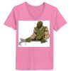 Ladies ComfortSoft ® V Neck Tee Thumbnail