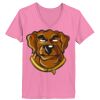 Ladies ComfortSoft ® V Neck Tee Thumbnail