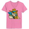 Ladies ComfortSoft ® V Neck Tee Thumbnail