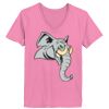 Ladies ComfortSoft ® V Neck Tee Thumbnail