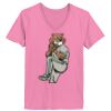 Ladies ComfortSoft ® V Neck Tee Thumbnail