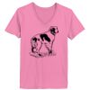 Ladies ComfortSoft ® V Neck Tee Thumbnail