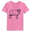 Ladies ComfortSoft ® V Neck Tee Thumbnail