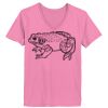 Ladies ComfortSoft ® V Neck Tee Thumbnail