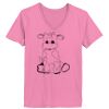 Ladies ComfortSoft ® V Neck Tee Thumbnail