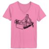 Ladies ComfortSoft ® V Neck Tee Thumbnail