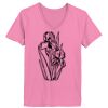 Ladies ComfortSoft ® V Neck Tee Thumbnail