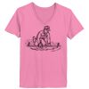 Ladies ComfortSoft ® V Neck Tee Thumbnail