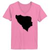 Ladies ComfortSoft ® V Neck Tee Thumbnail