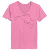 Ladies ComfortSoft ® V Neck Tee Thumbnail