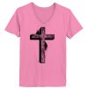 Ladies ComfortSoft ® V Neck Tee Thumbnail