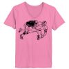 Ladies ComfortSoft ® V Neck Tee Thumbnail