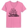 Ladies ComfortSoft ® V Neck Tee Thumbnail