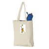 11L Canvas Tote with Contrast-Color Handles Thumbnail